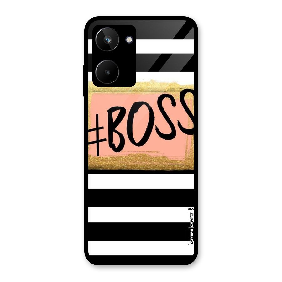 Boss Stripes Glass Back Case for Realme 10