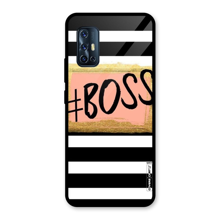 Boss Stripes Glass Back Case for Vivo V17