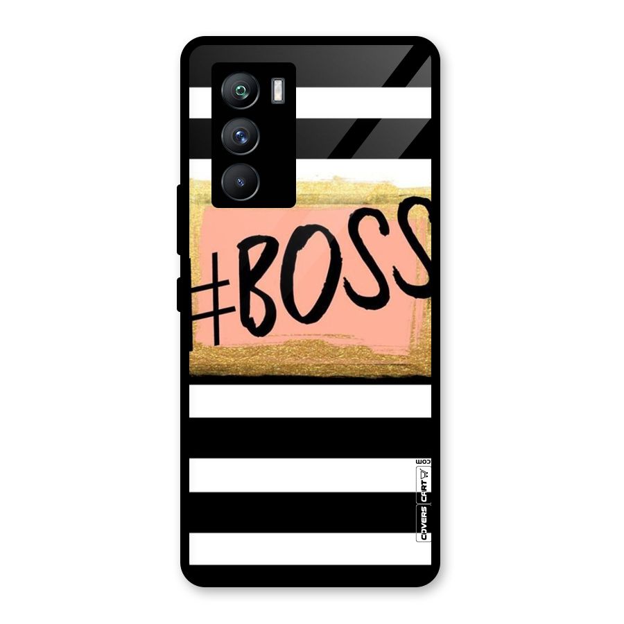 Boss Stripes Glass Back Case for Vivo iQOO 9 SE