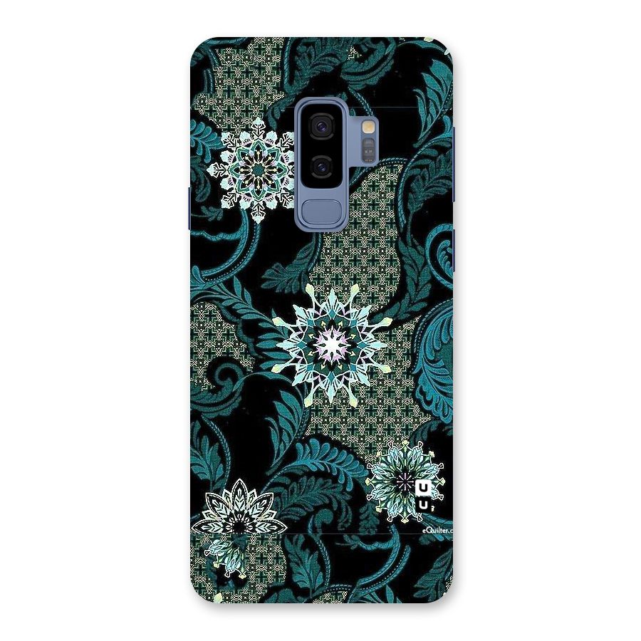Bottle Green Floral Back Case for Galaxy S9 Plus