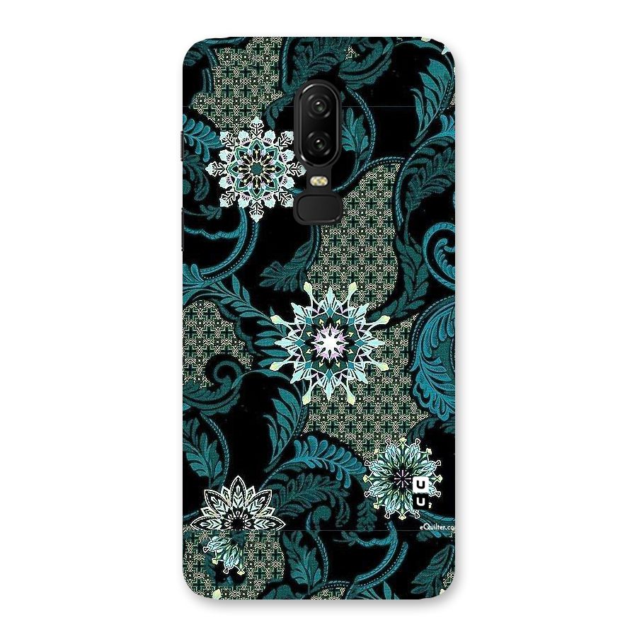Bottle Green Floral Back Case for OnePlus 6