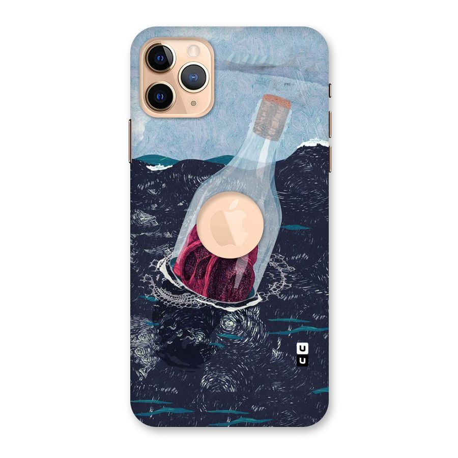 Bottle Heart Back Case for iPhone 11 Pro Max Logo Cut