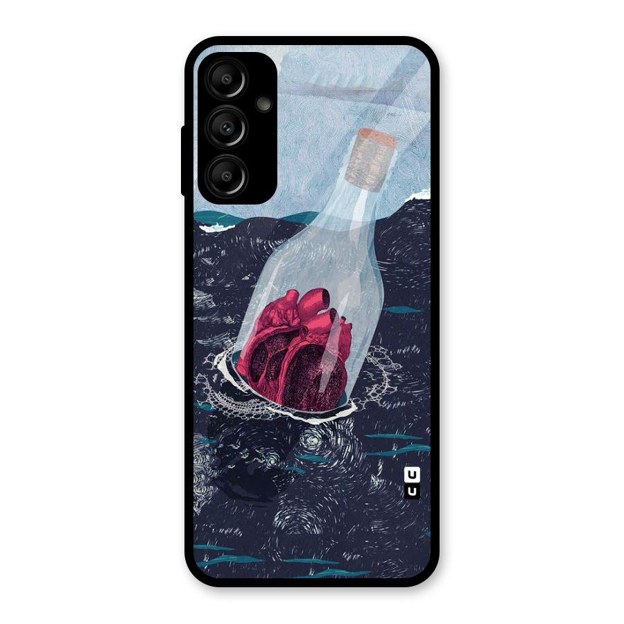 Bottle Heart Glass Back Case for Galaxy A14 5G