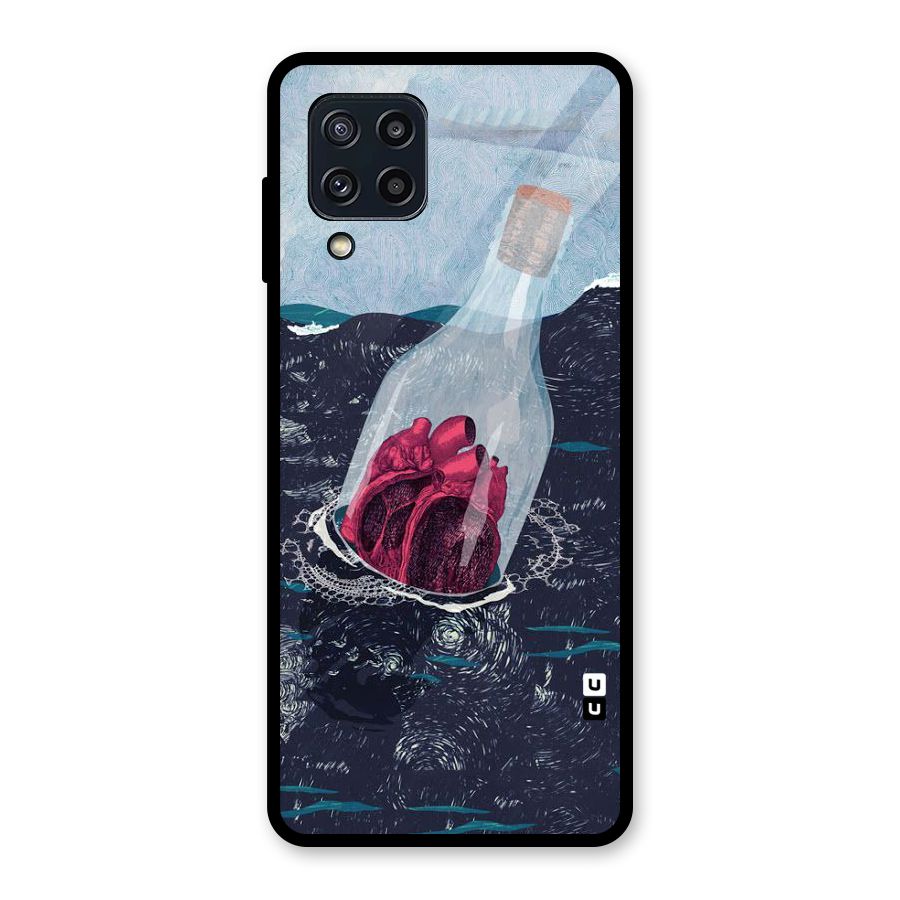 Bottle Heart Glass Back Case for Galaxy M32