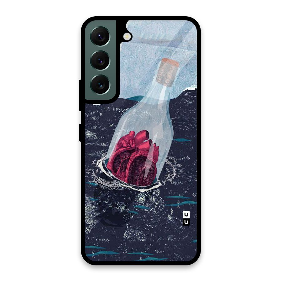 Bottle Heart Glass Back Case for Galaxy S22 5G