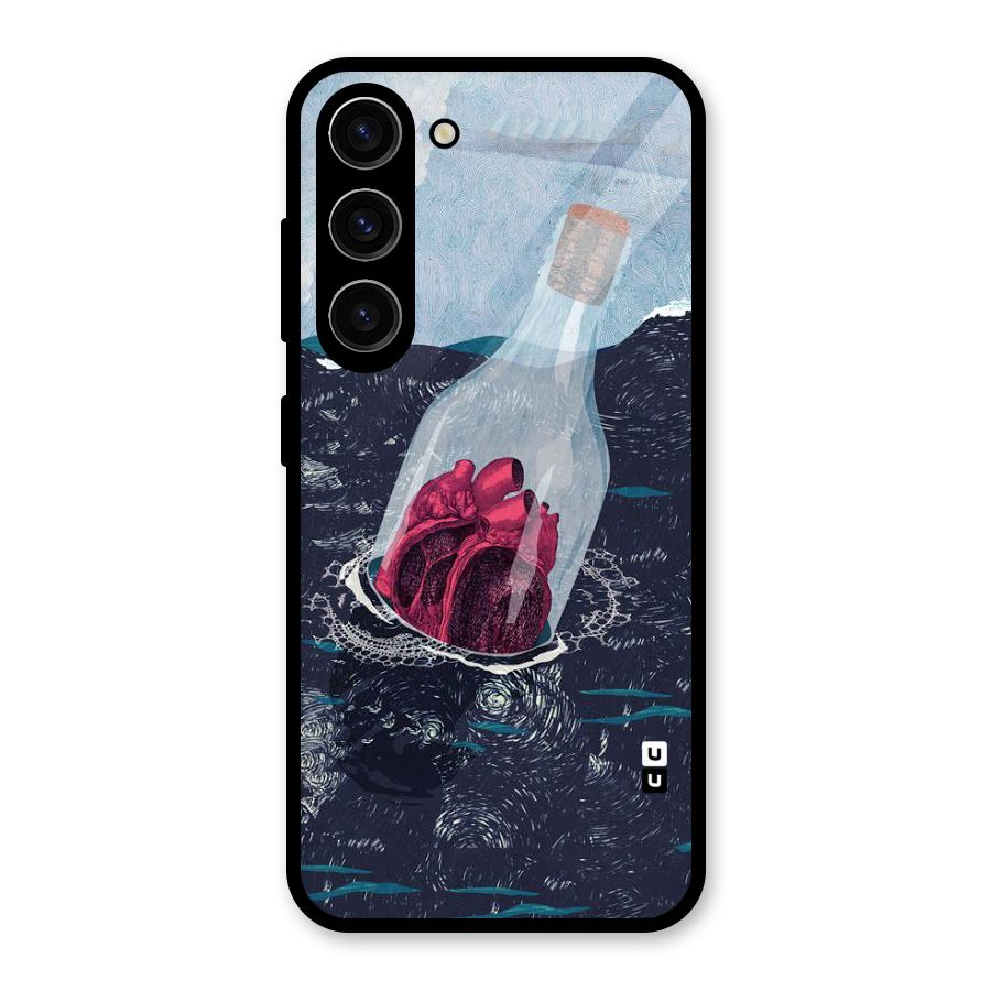 Bottle Heart Glass Back Case for Galaxy S23
