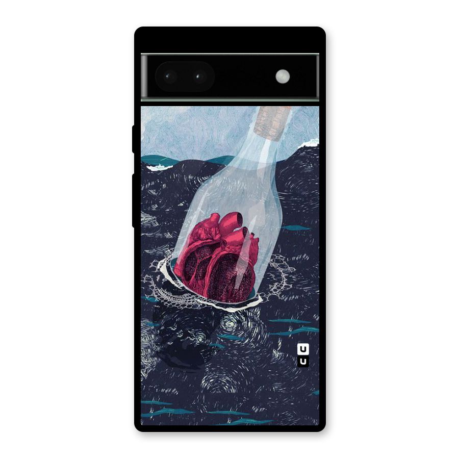 Bottle Heart Glass Back Case for Google Pixel 6a