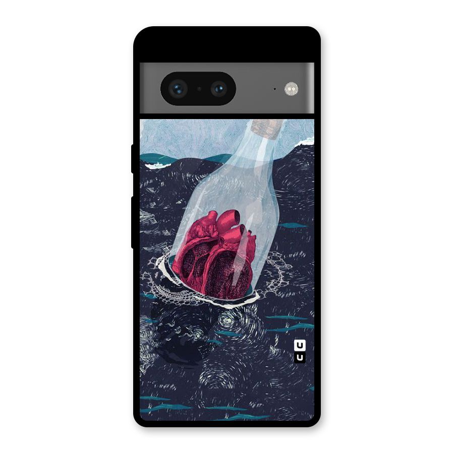 Bottle Heart Glass Back Case for Google Pixel 7