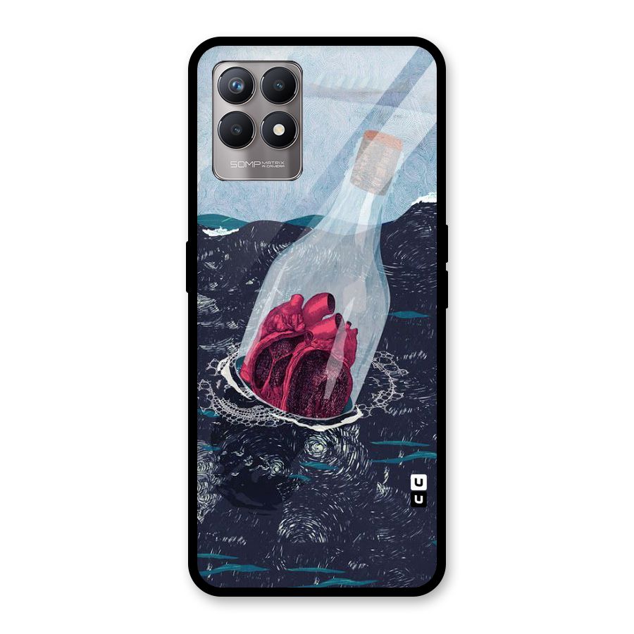 Bottle Heart Glass Back Case for Realme Narzo 50