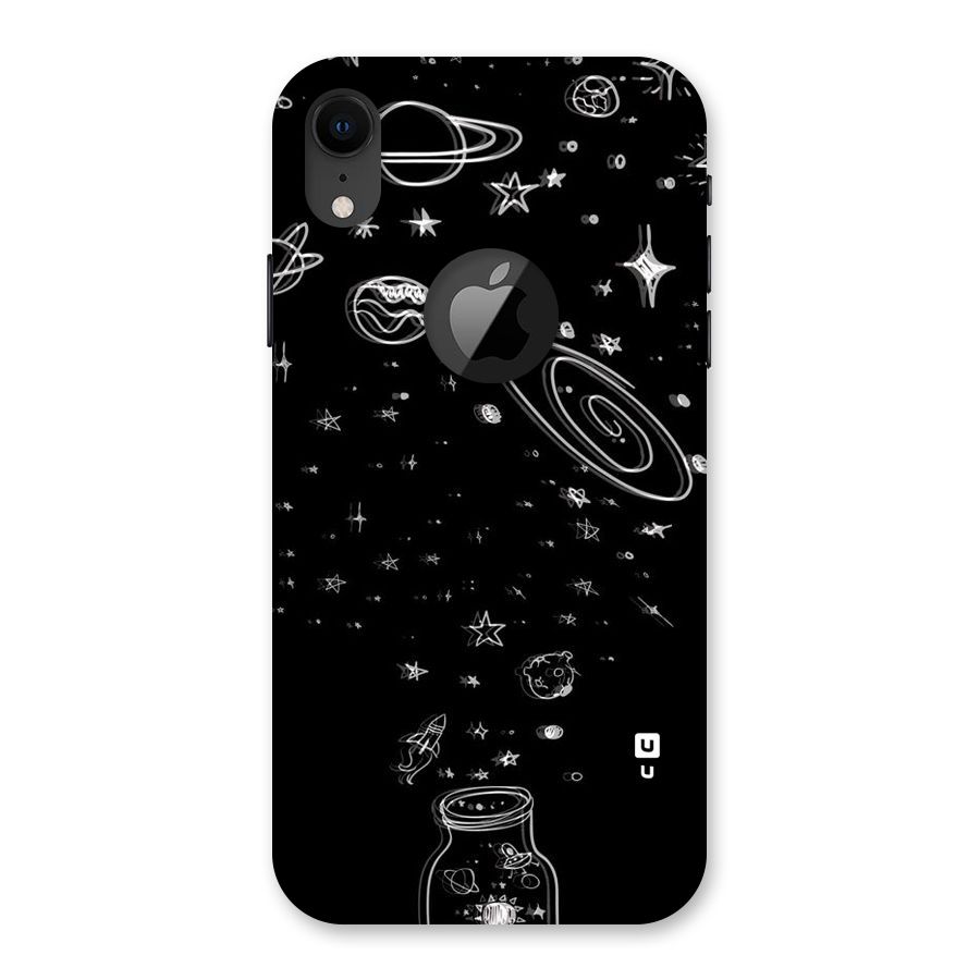 Bottle Of Stars Back Case for iPhone XR Logo Cut
