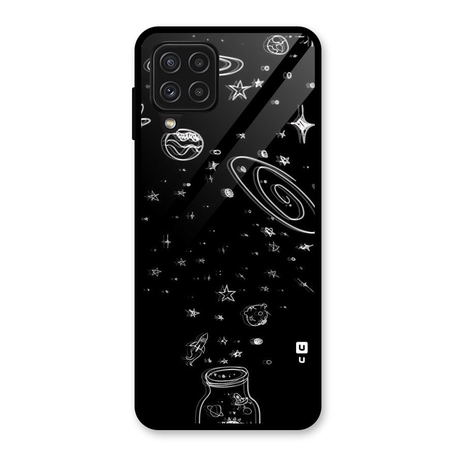 Bottle Of Stars Glass Back Case for Galaxy A22 4G