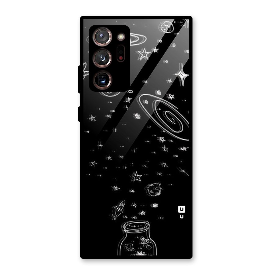 Bottle Of Stars Glass Back Case for Galaxy Note 20 Ultra