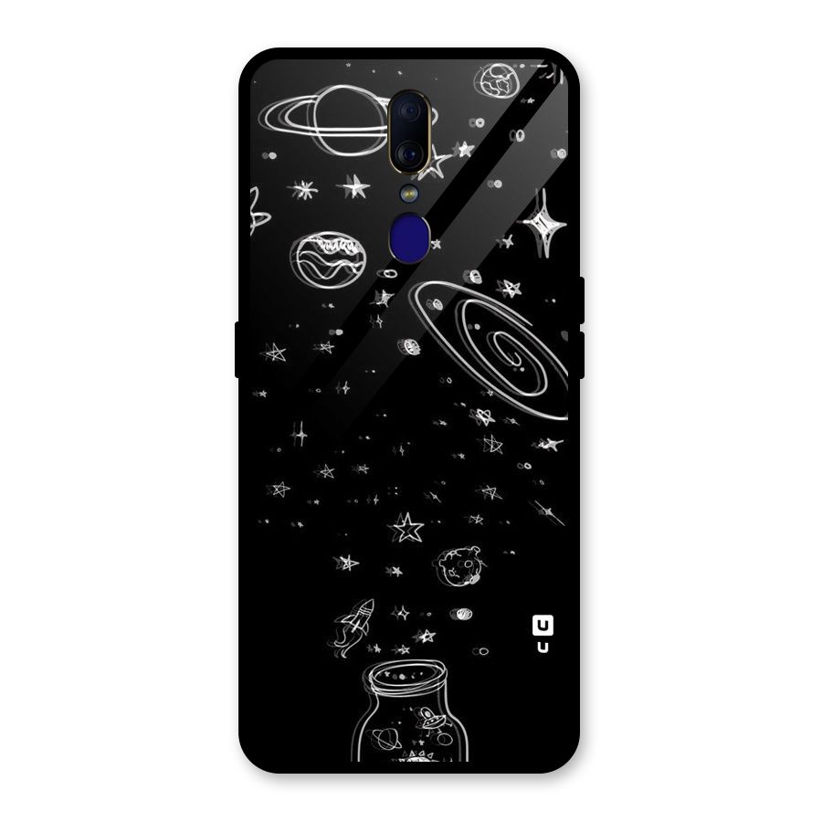 Bottle Of Stars Glass Back Case for Oppo F11