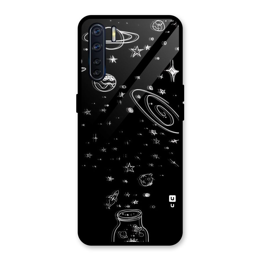 Bottle Of Stars Glass Back Case for Oppo F15