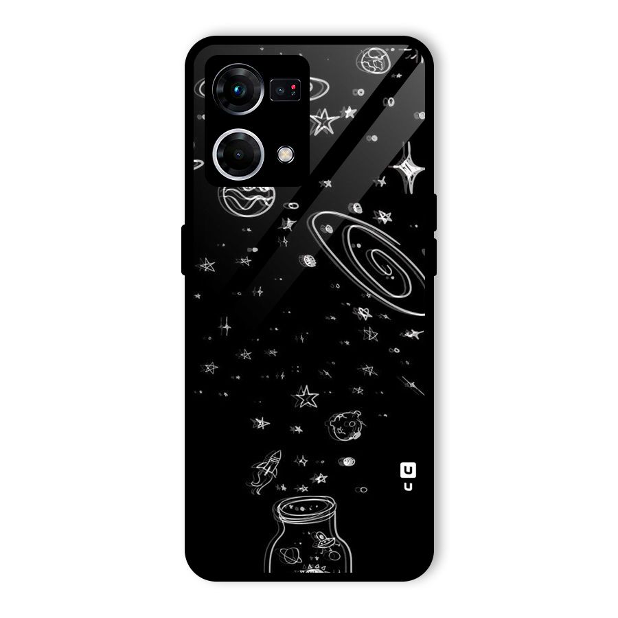 Bottle Of Stars Glass Back Case for Oppo F21s Pro 4G