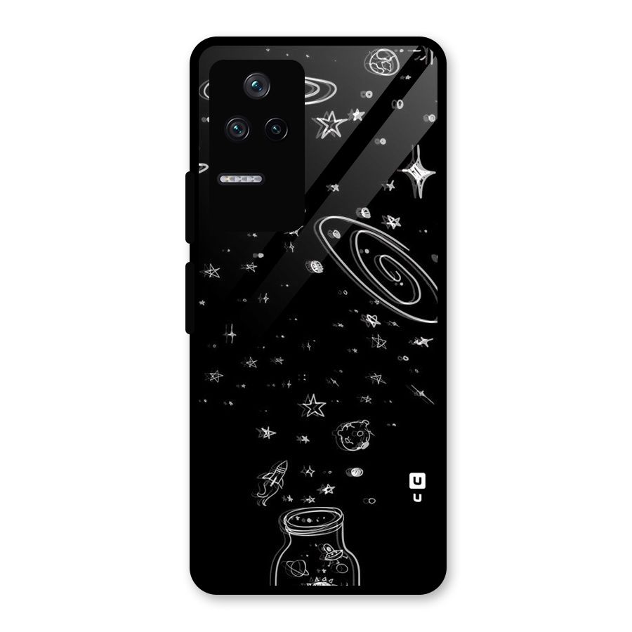 Bottle Of Stars Glass Back Case for Poco F4 5G