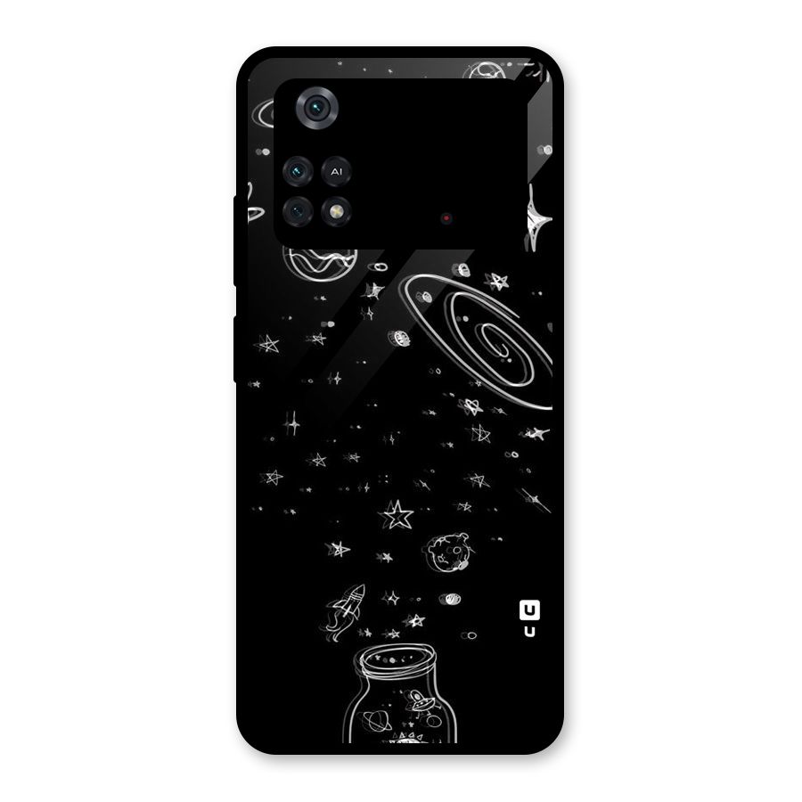 Bottle Of Stars Glass Back Case for Poco M4 Pro 4G