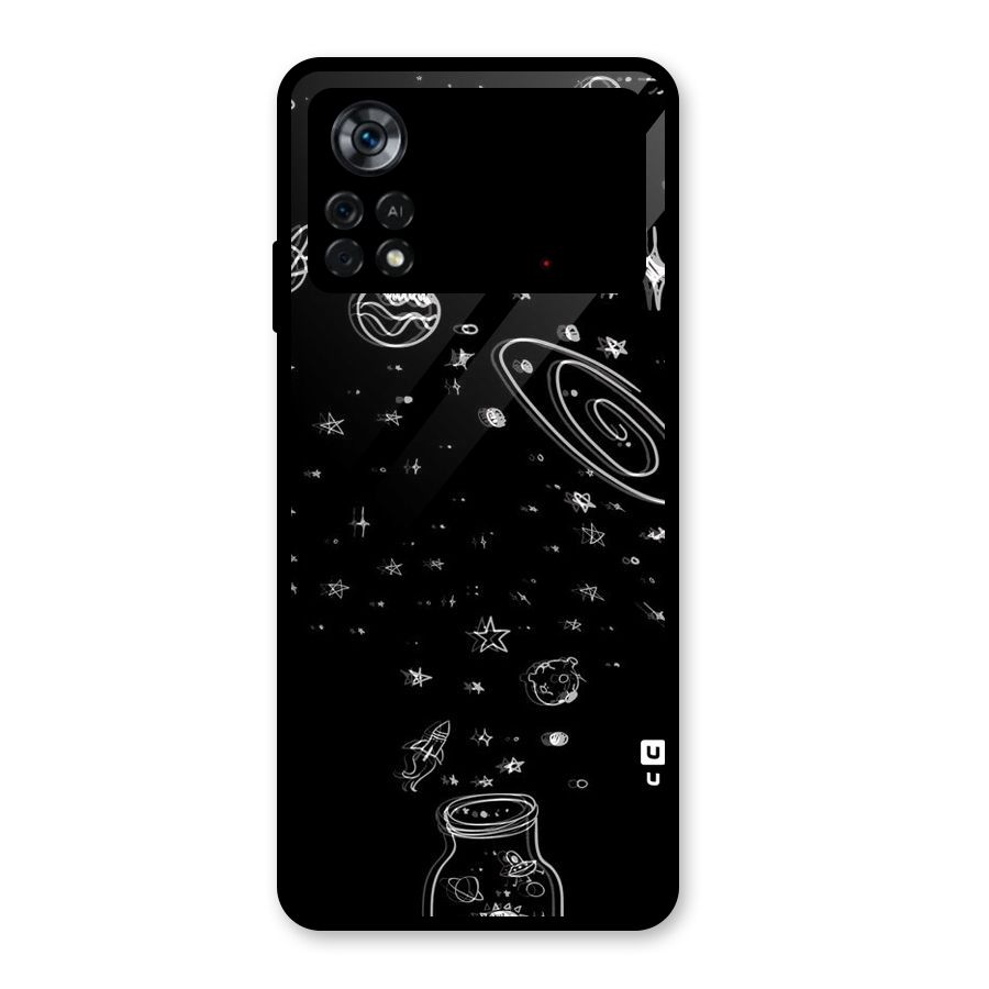 Bottle Of Stars Glass Back Case for Poco X4 Pro 5G