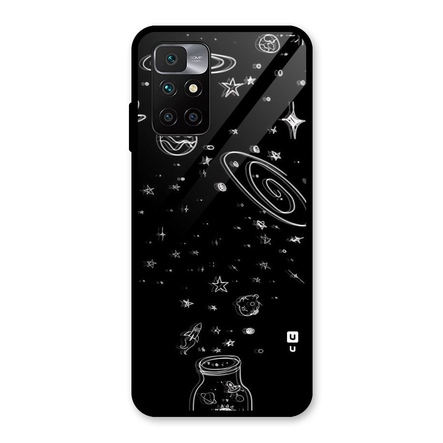 Bottle Of Stars Glass Back Case for Redmi 10 Prime