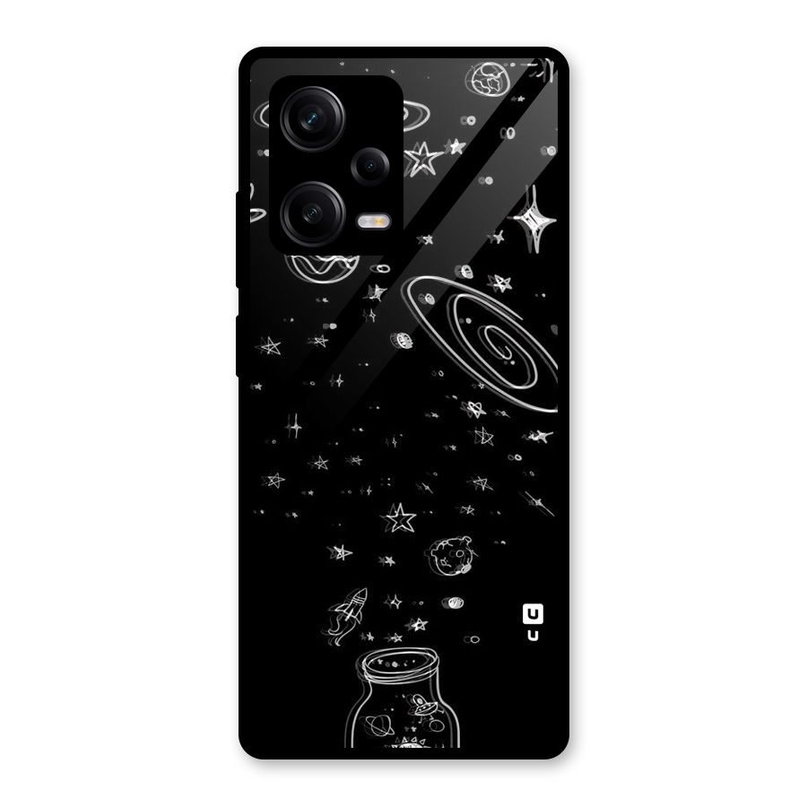 Bottle Of Stars Glass Back Case for Redmi Note 12 Pro