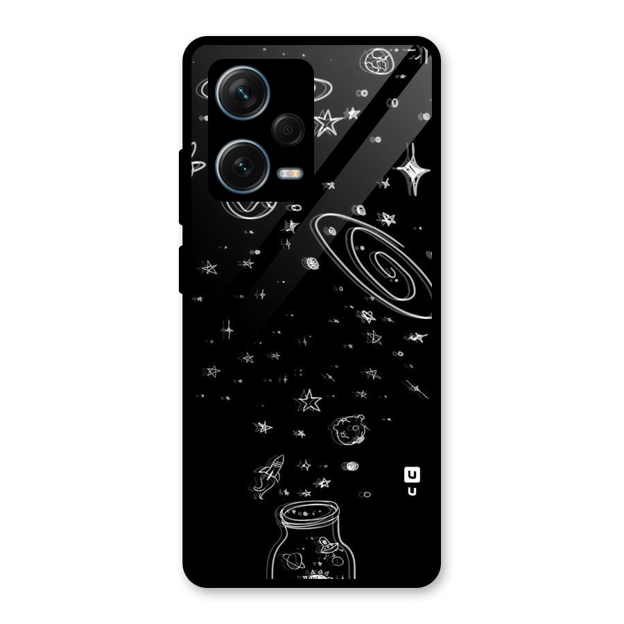 Bottle Of Stars Glass Back Case for Redmi Note 12 Pro Plus 5G