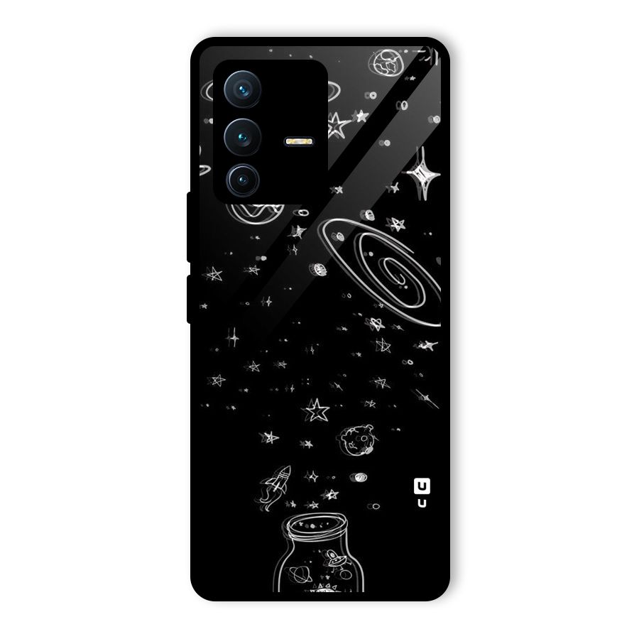 Bottle Of Stars Glass Back Case for Vivo V23 Pro