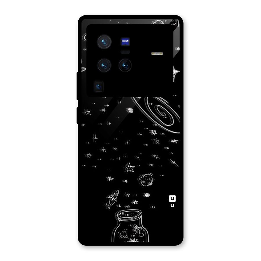 Bottle Of Stars Glass Back Case for Vivo X80 Pro