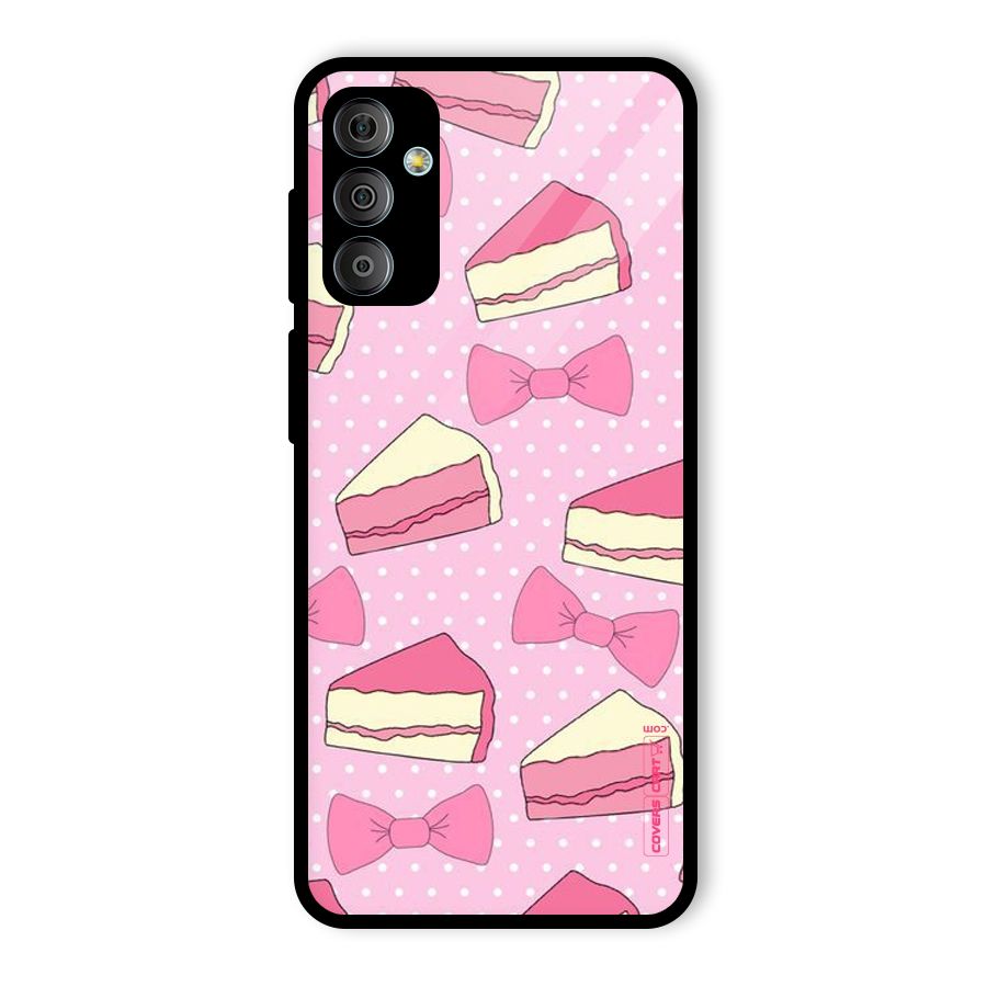 Bow Cake Glass Back Case for Galaxy F23