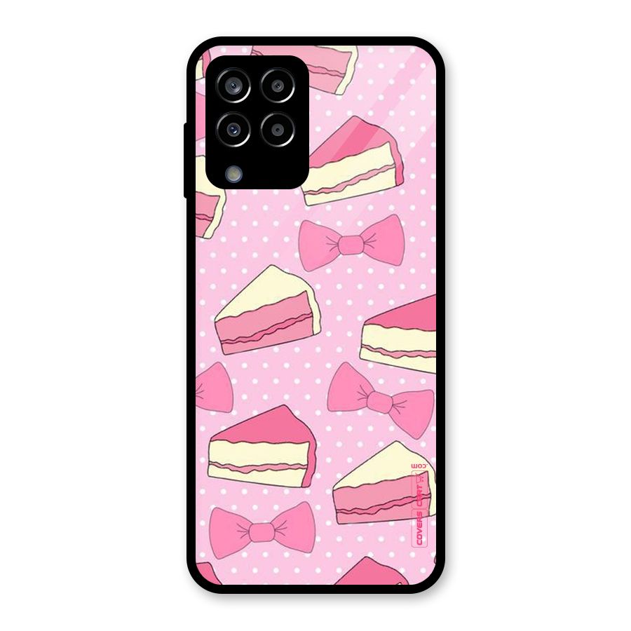 Bow Cake Glass Back Case for Galaxy M33
