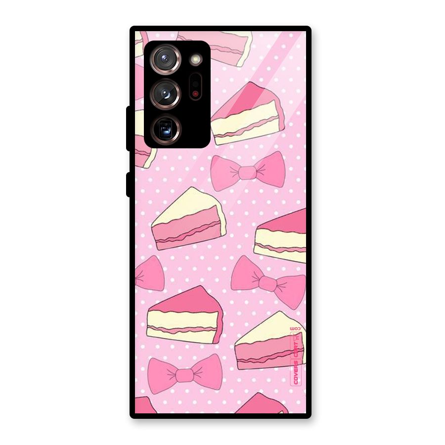 Bow Cake Glass Back Case for Galaxy Note 20 Ultra 5G