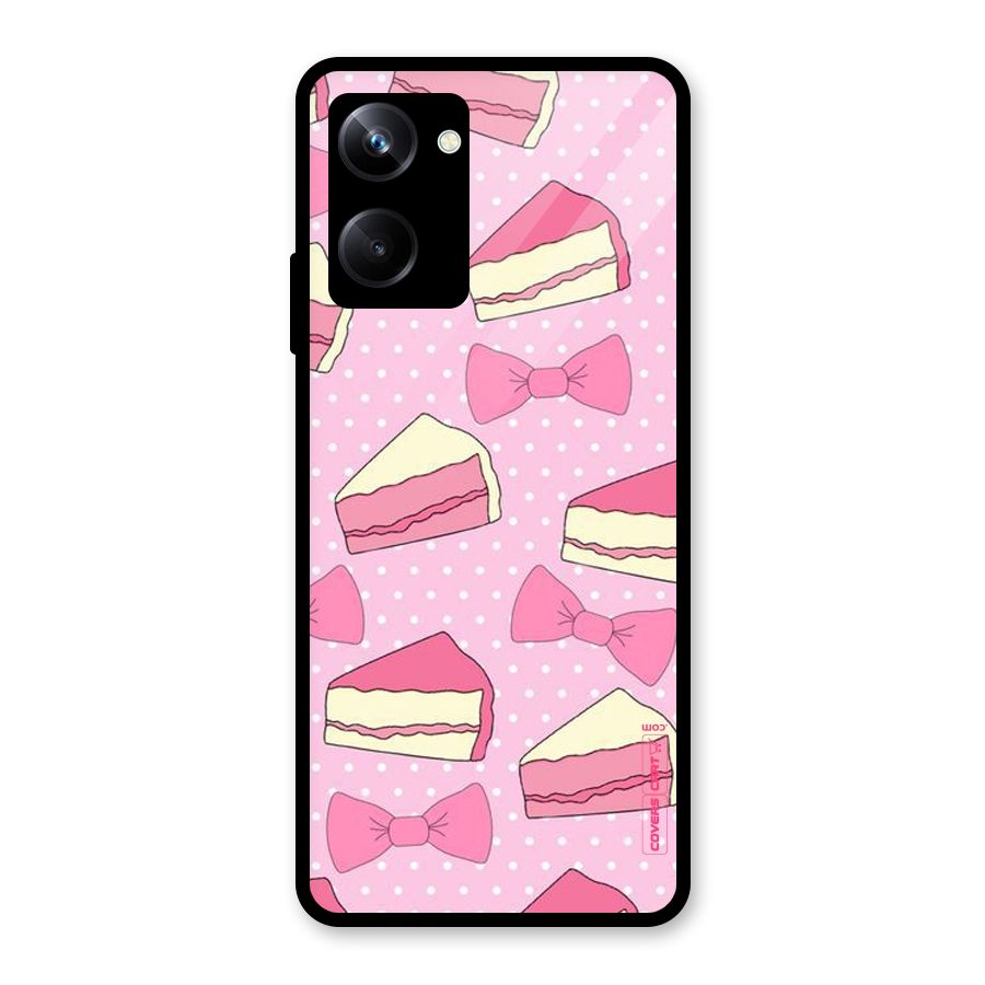 Bow Cake Glass Back Case for Realme 10 Pro