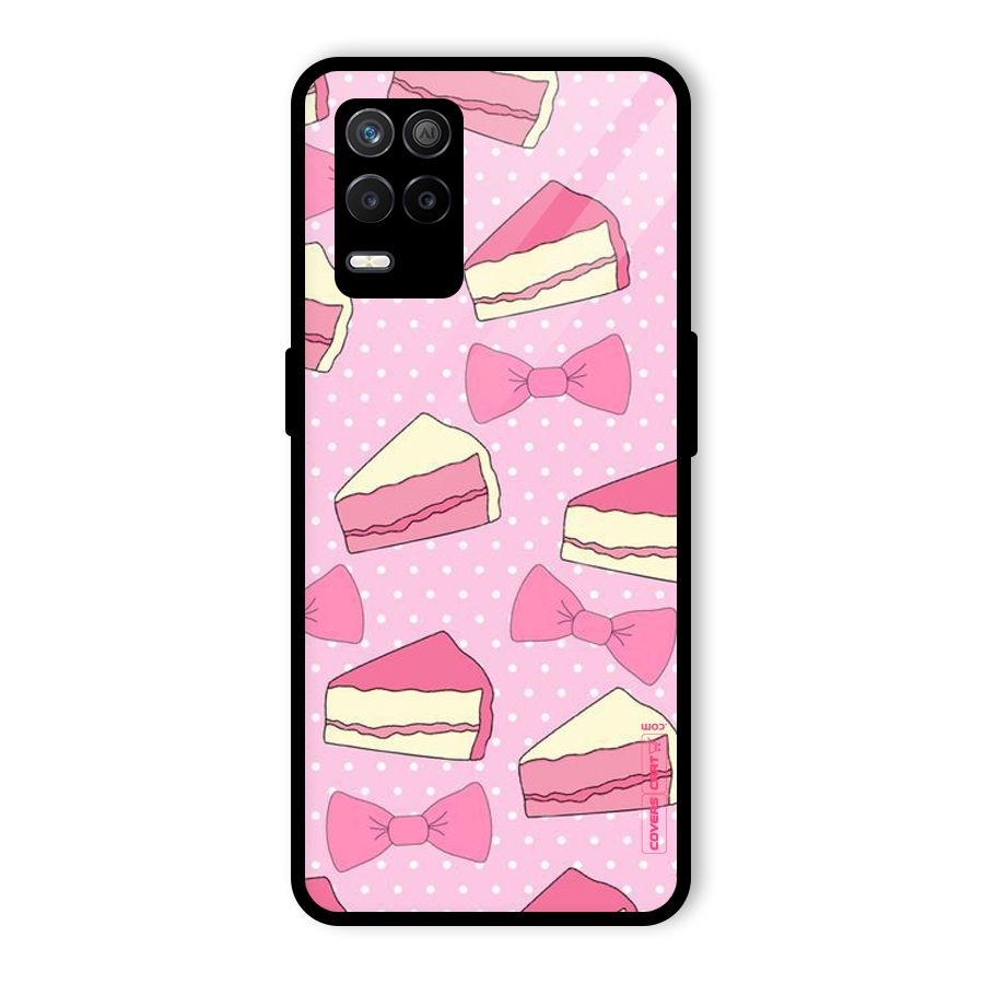 Bow Cake Glass Back Case for Realme 8 5G