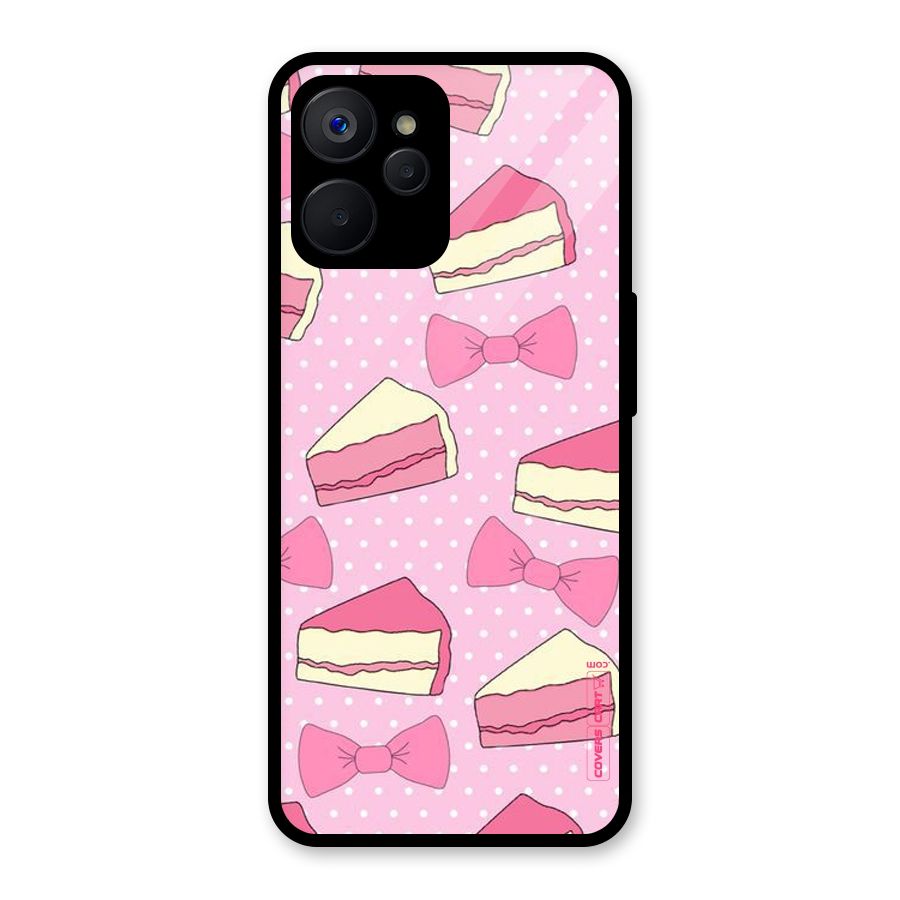 Bow Cake Glass Back Case for Realme 9i 5G