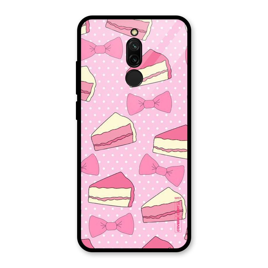 Bow Cake Glass Back Case for Redmi 8