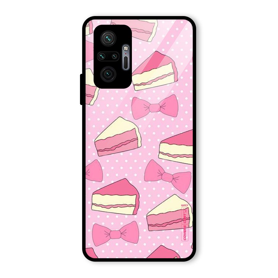 Bow Cake Glass Back Case for Redmi Note 10 Pro Max