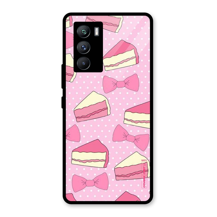 Bow Cake Glass Back Case for Vivo iQOO 9 SE