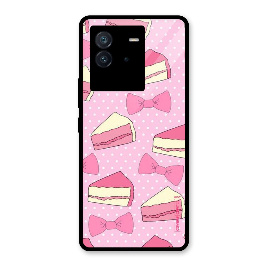 Bow Cake Glass Back Case for Vivo iQOO Neo 6 5G