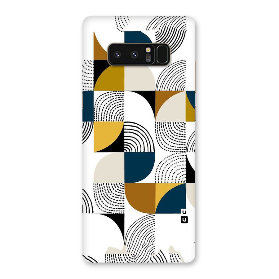 Boxes Pattern Back Case for Galaxy Note 8