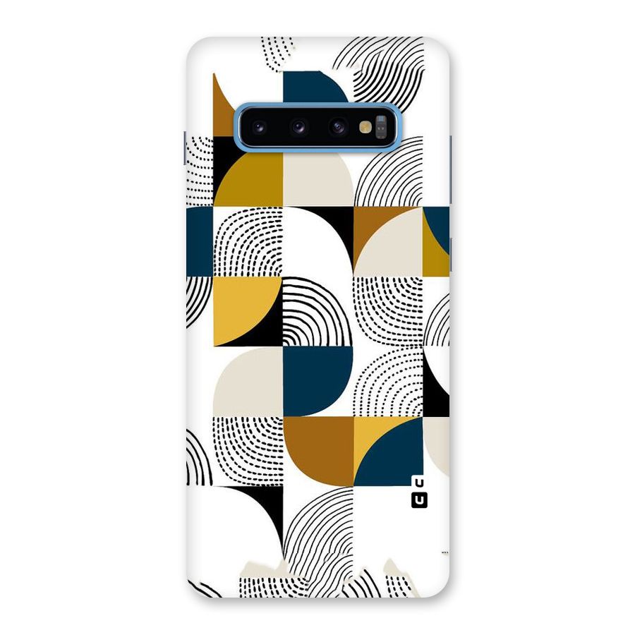 Boxes Pattern Back Case for Galaxy S10 Plus