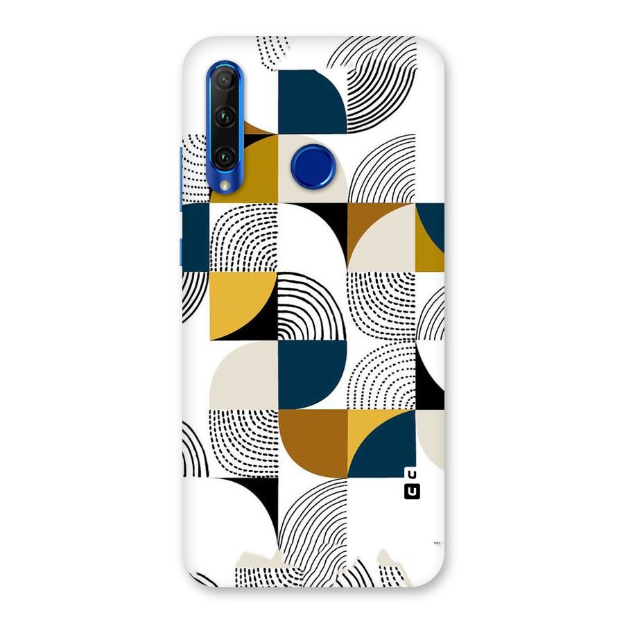 Boxes Pattern Back Case for Honor 20i