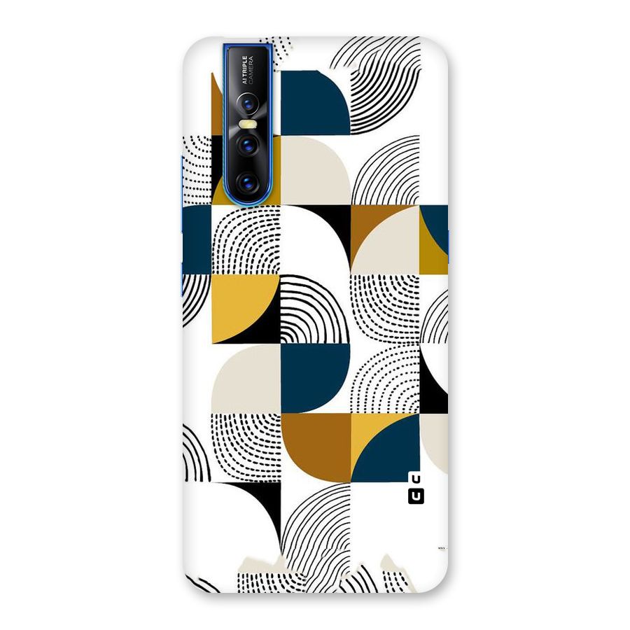 Boxes Pattern Back Case for Vivo V15 Pro