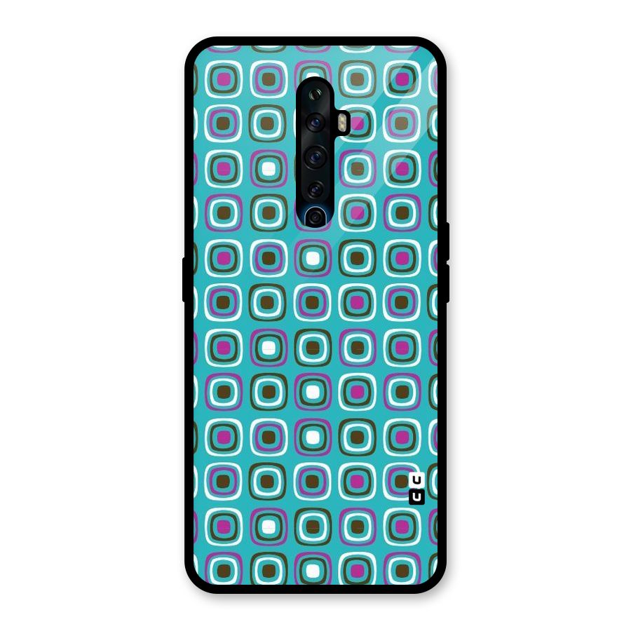 Boxes Tiny Pattern Glass Back Case for Oppo Reno2 Z