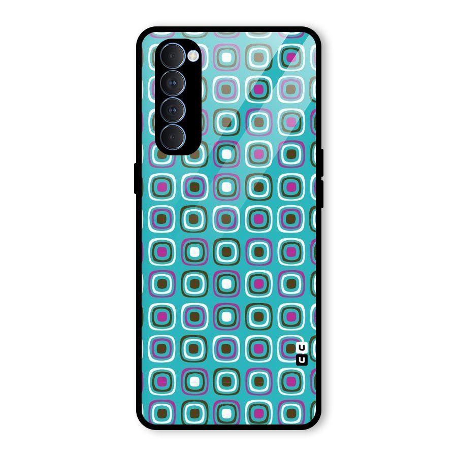 Boxes Tiny Pattern Glass Back Case for Oppo Reno4 Pro