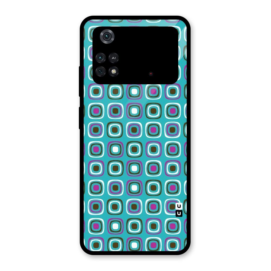 Boxes Tiny Pattern Glass Back Case for Poco M4 Pro 4G