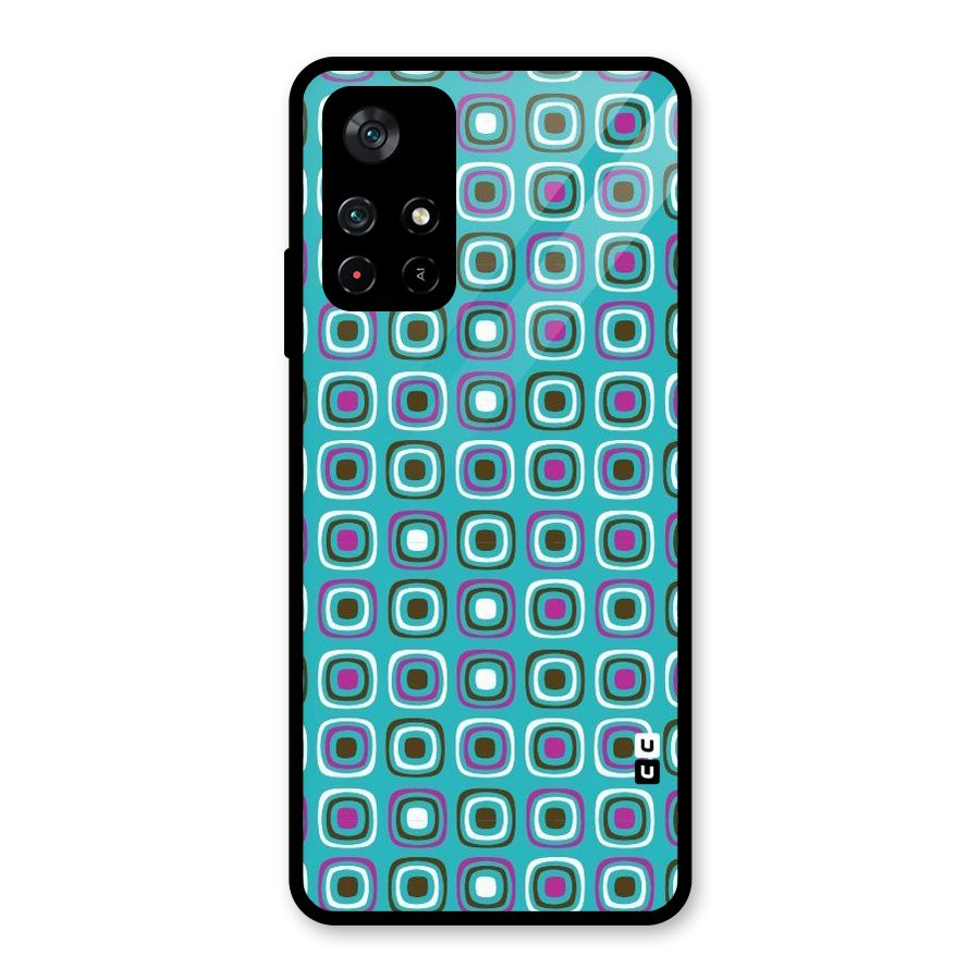 Boxes Tiny Pattern Glass Back Case for Poco M4 Pro 5G