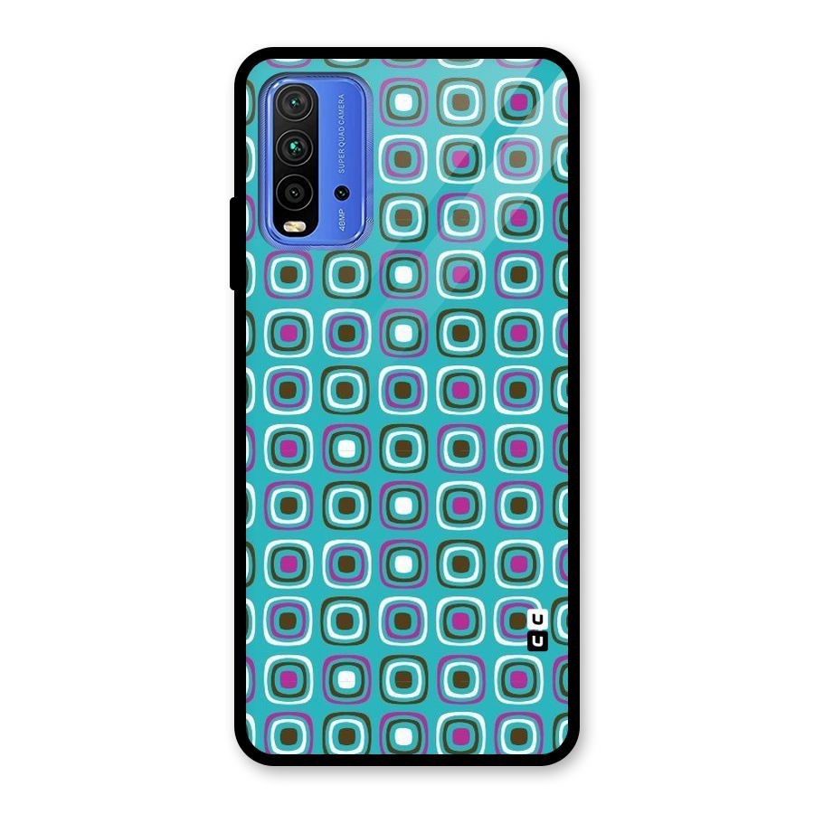 Boxes Tiny Pattern Glass Back Case for Redmi 9 Power