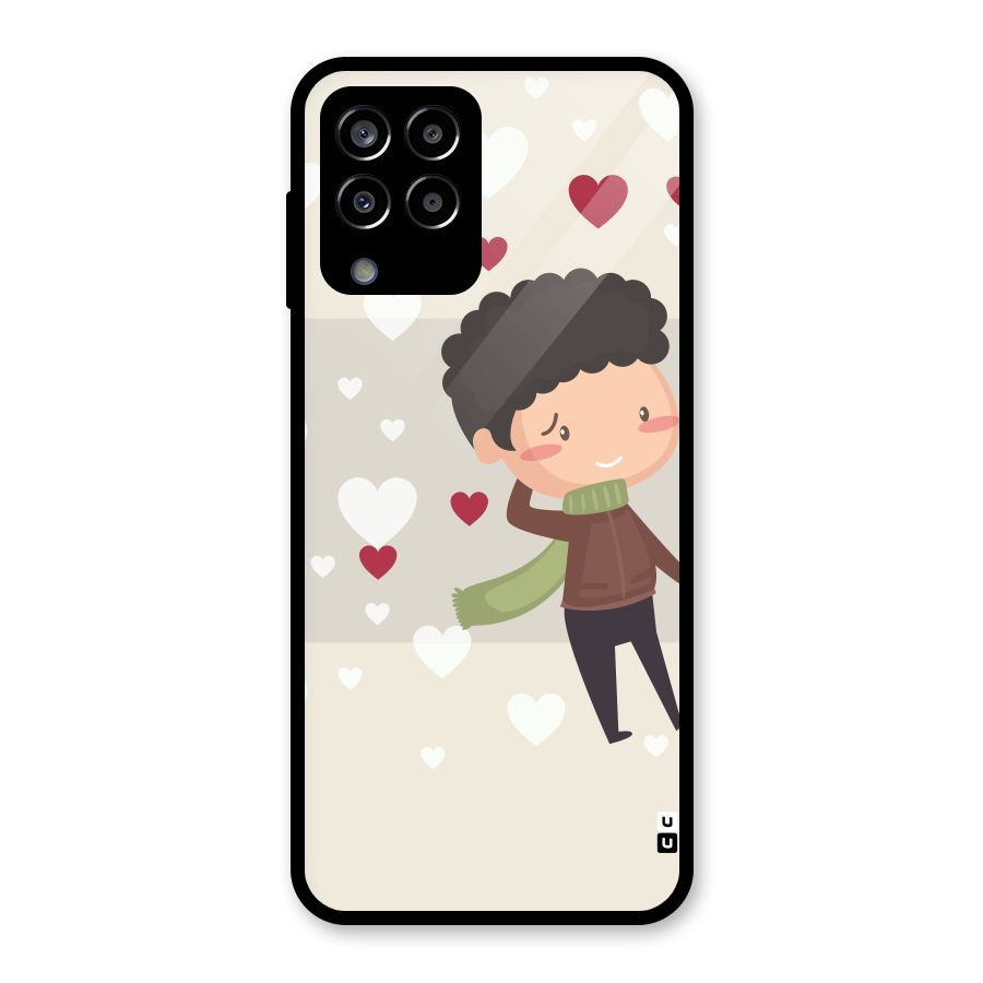 Boy in love Glass Back Case for Galaxy M33