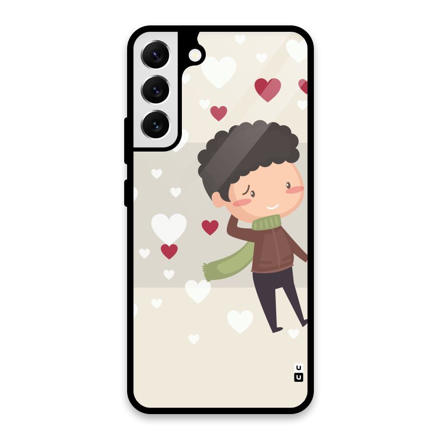 Boy in love Glass Back Case for Galaxy S22 Plus 5G
