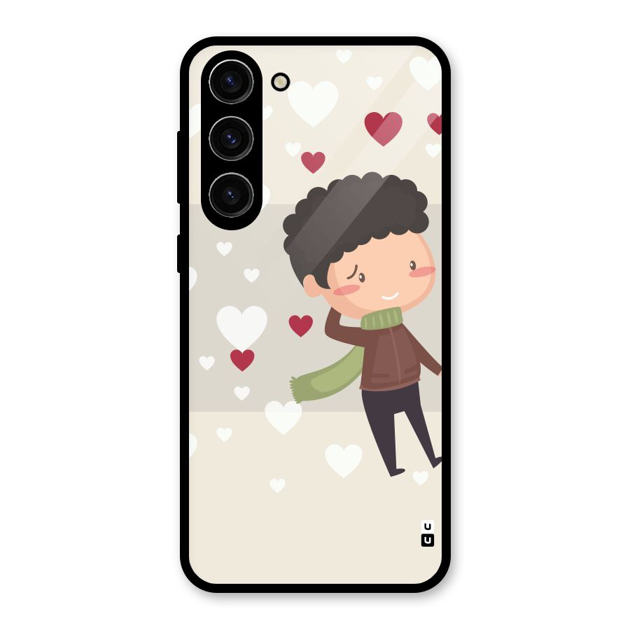 Boy in love Glass Back Case for Galaxy S23 Plus