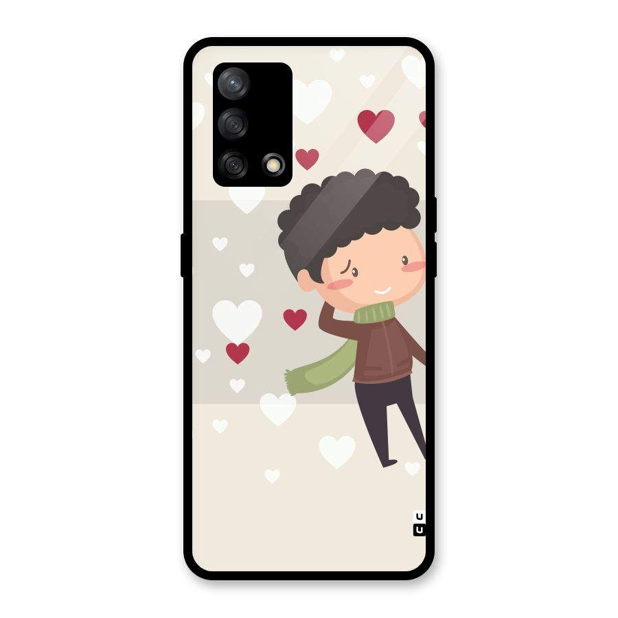 Boy in love Glass Back Case for Oppo F19